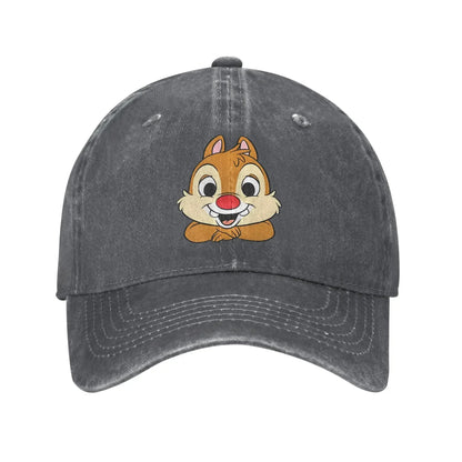 Chip N Dale Washed Y2K Funny Baseball Cap