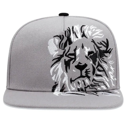 New Men Women Lion Embroidered Baseball