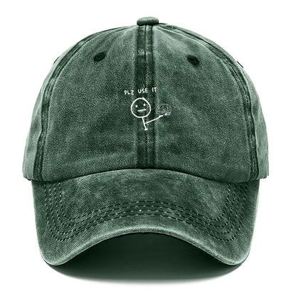 Funny Figure Vintage Washed Cotton Creative Thinking Baseball Cap