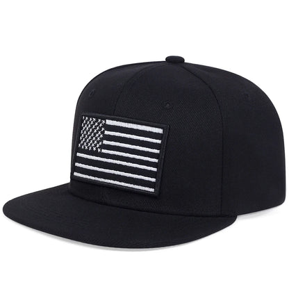 American Flag Embroidered Hip Hop Baseball Hat