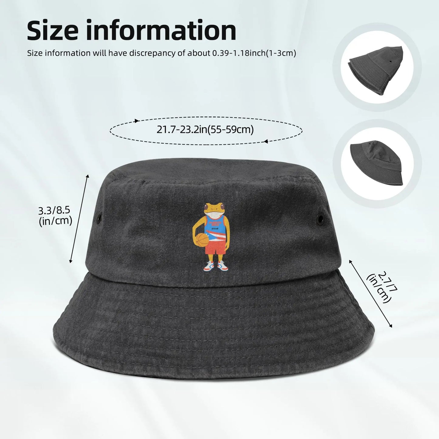DTMF Bad Bunny Washed Denim Bucket Hat