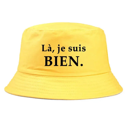 France BIEN Print Reversible Cotton Bucket Hat