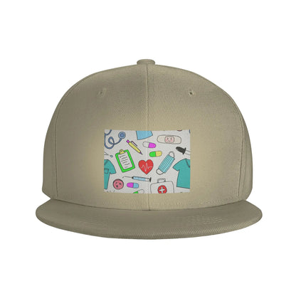 Colorful Nursing Pattern Casual Outdoor Snapback Cap