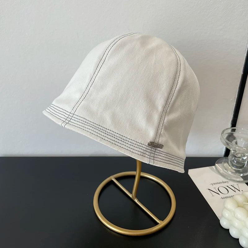 Japanese Retro Denim Summer Bucket Hat