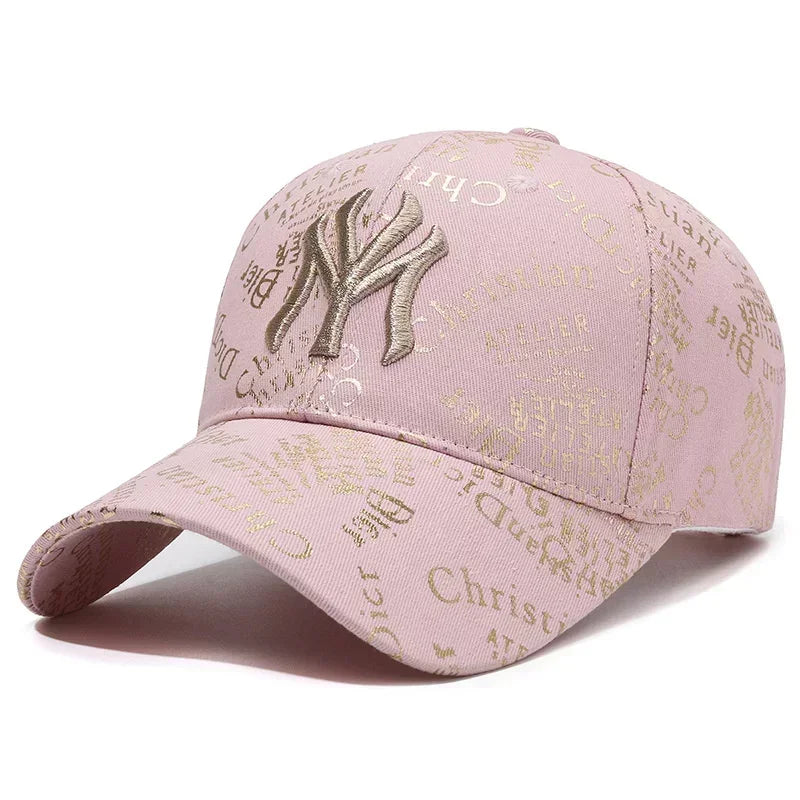 Full Print Letters Embroidery Fashion Baseball Cap