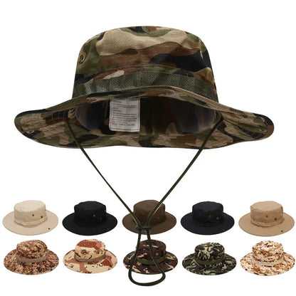 Men Camouflage Tactical Bucket Hat