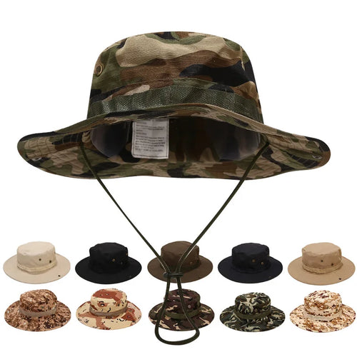 Men Camouflage Tactical Bucket Hat