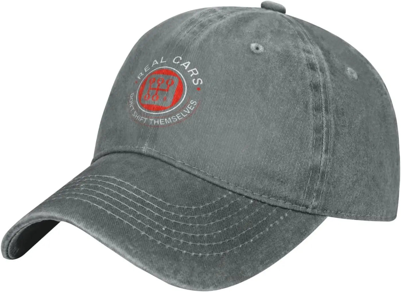 Real Cars Dont Shift Themselves Vintage Baseball Cap