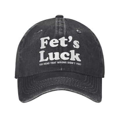 Fets Luck You Read That Wrong Washed Baseball Cap