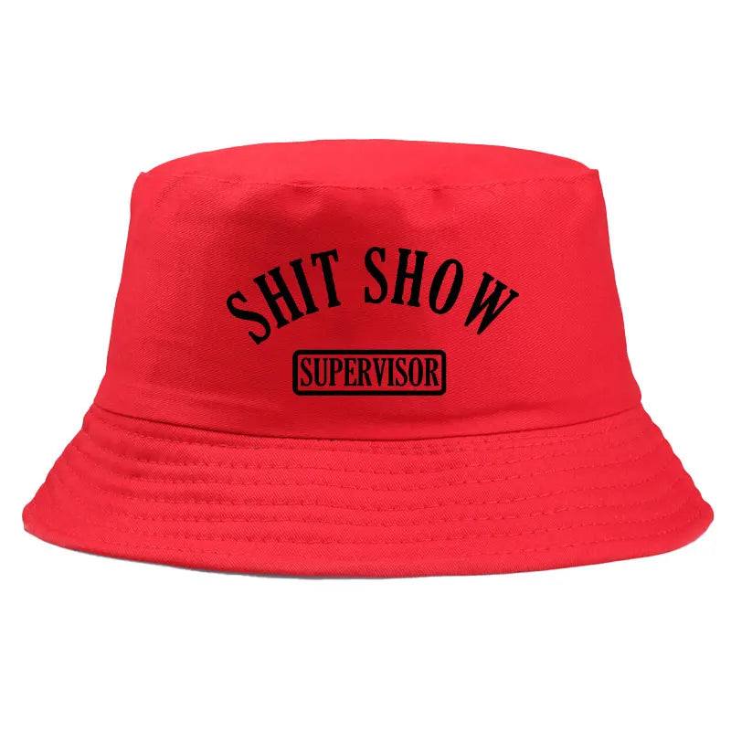 Shit Show Print Reversible Streetwear Bucket Hat