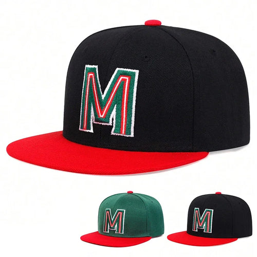 Unisex M Letter Embroidery Hip-hop Hats