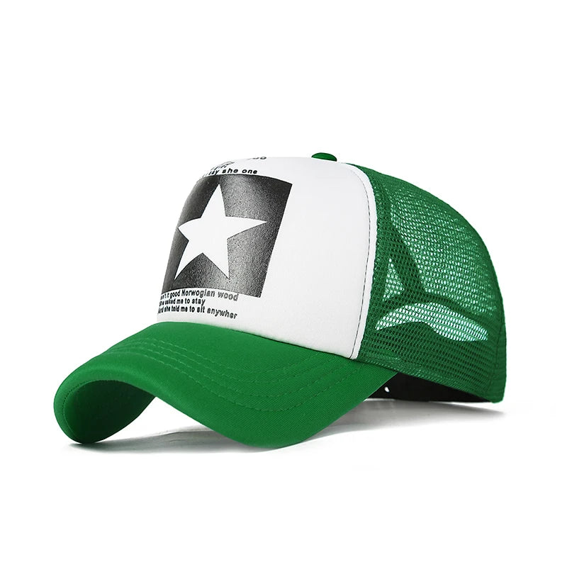 Fashion Brand Breathable Summer Mesh Baseball Cap