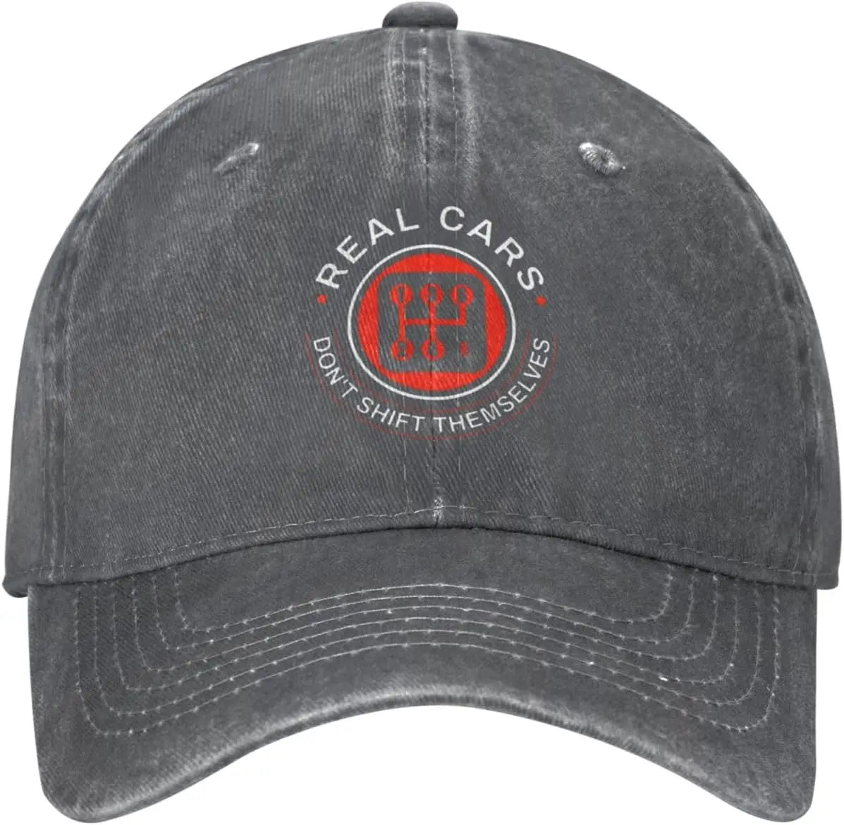 Real Cars Dont Shift Themselves Vintage Baseball Cap