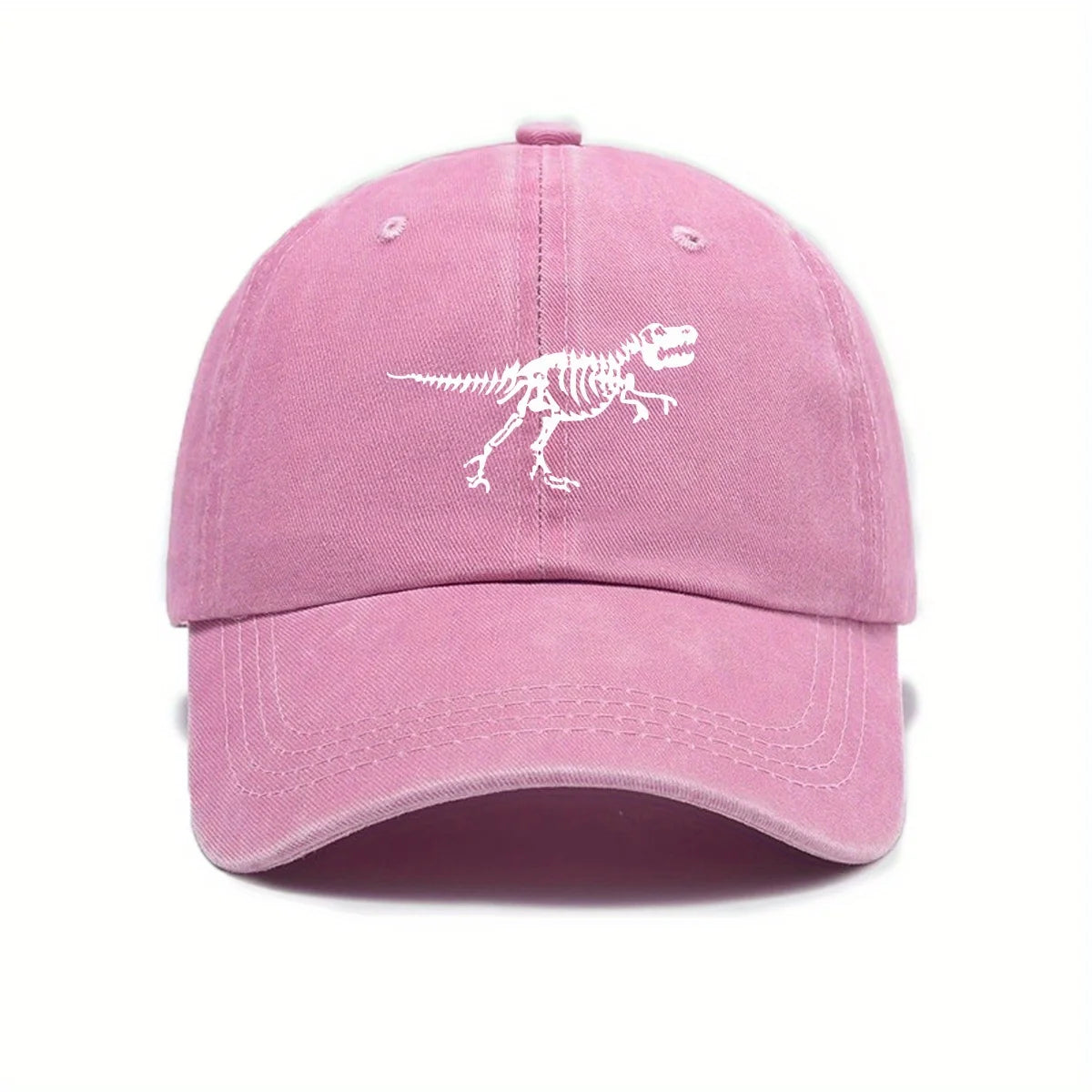 Dinosaur Skeleton Print Casual Street Baseball Cap