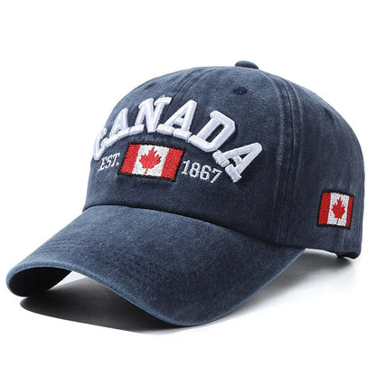 Canada Letters Cotton Unisex Baseball Cap