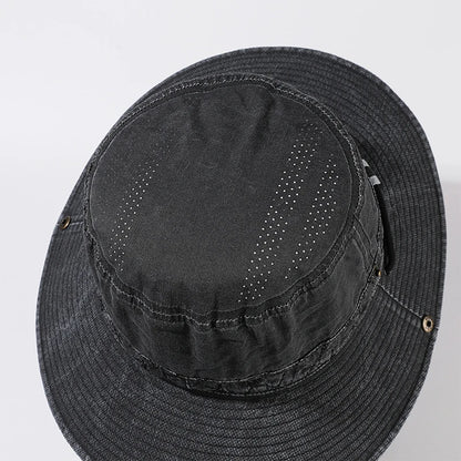Wide Brim Adjustable Outdoor Bucket Hat
