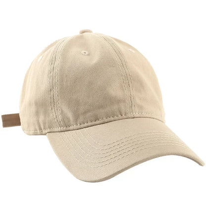 Simple Solid Color Cotton Baseball Cap