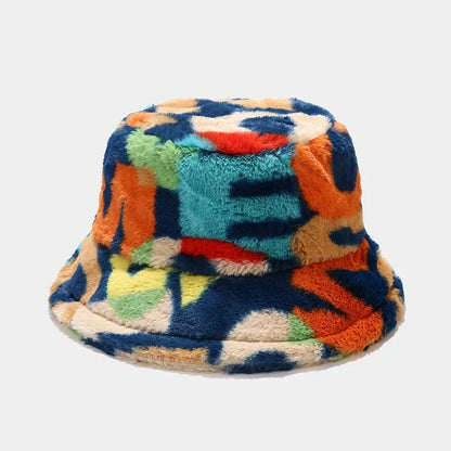 Colorful Digital Print Bucket Hat Women