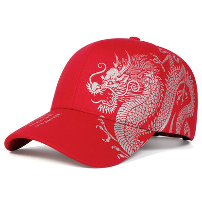 Unisex Golden Dragon Printing Snapback Baseball Caps