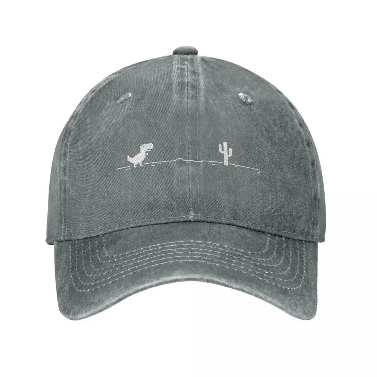 Dinosaur Graphic Distressed Baseball Cap