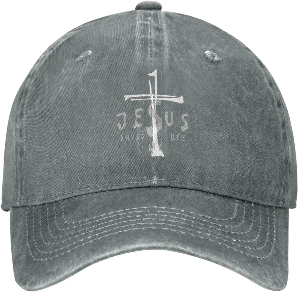 Jesus Saved My Life Cross Christian Baseball Cap