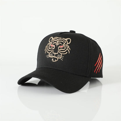 Unisex Tiger Embroidered Hip Hop Baseball Cap