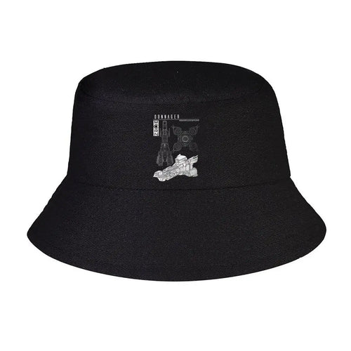 Donnager Class Battleship Sci Fi Blueprint Graphic Bucket Hat