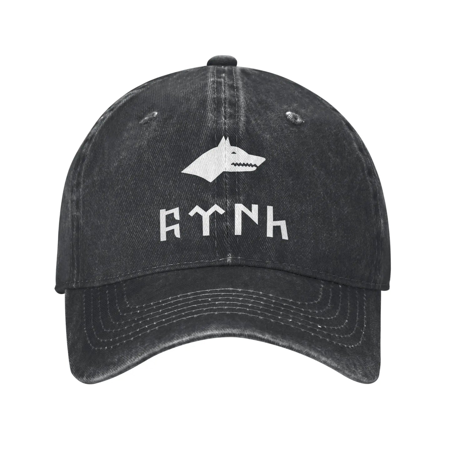 Bozkurt Song Logo Denim Adjustable Baseball Cap