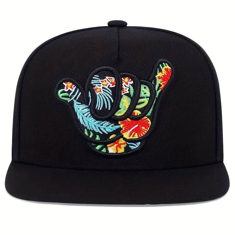 Unisex Fingers 666 Embroidery Hip-hop Hats