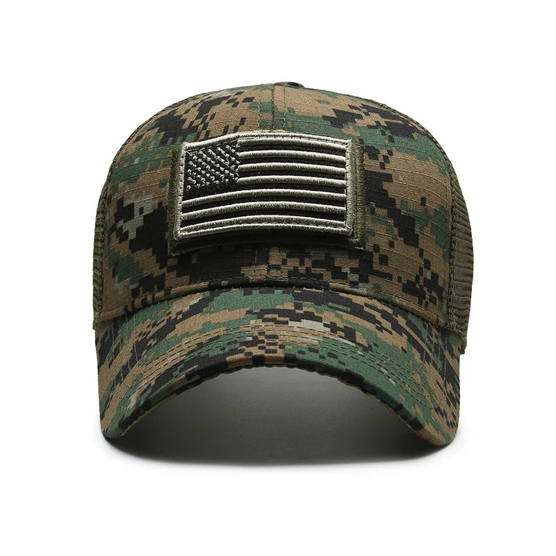 American Flag Camouflage Tactical Baseball Cap