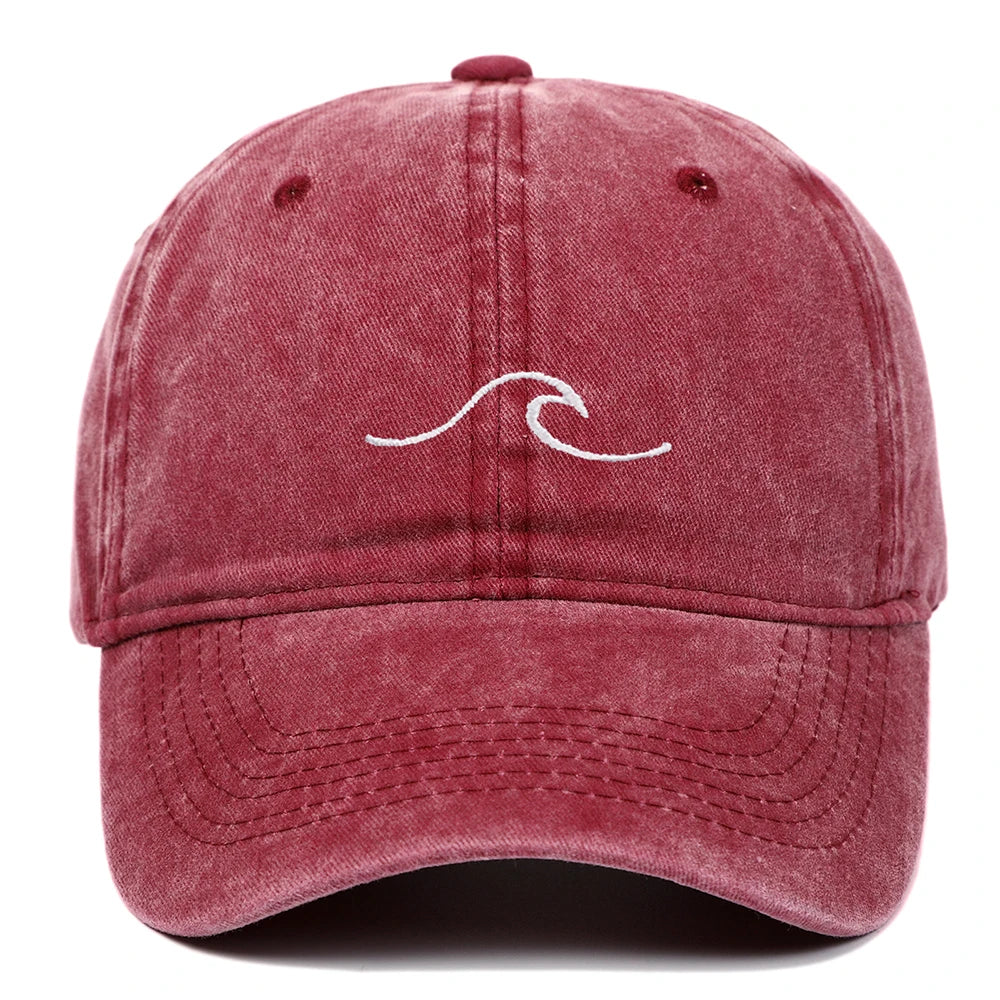 Wave Pattern Hip Hop Snapback Cap
