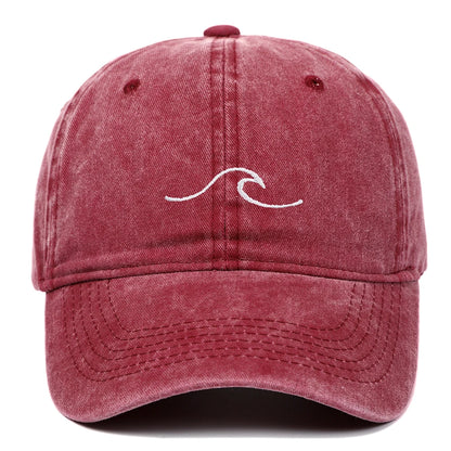 Wave Pattern Hip Hop Snapback Cap