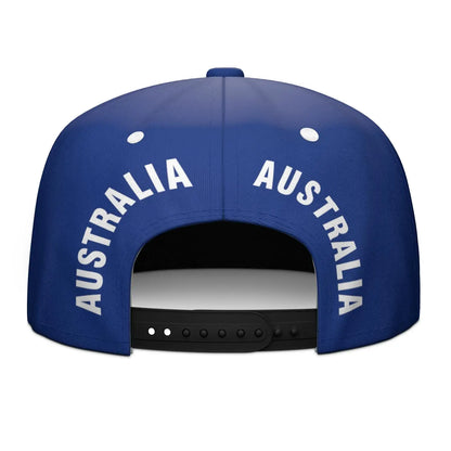 Australia Flag Custom Name Snapback Cap