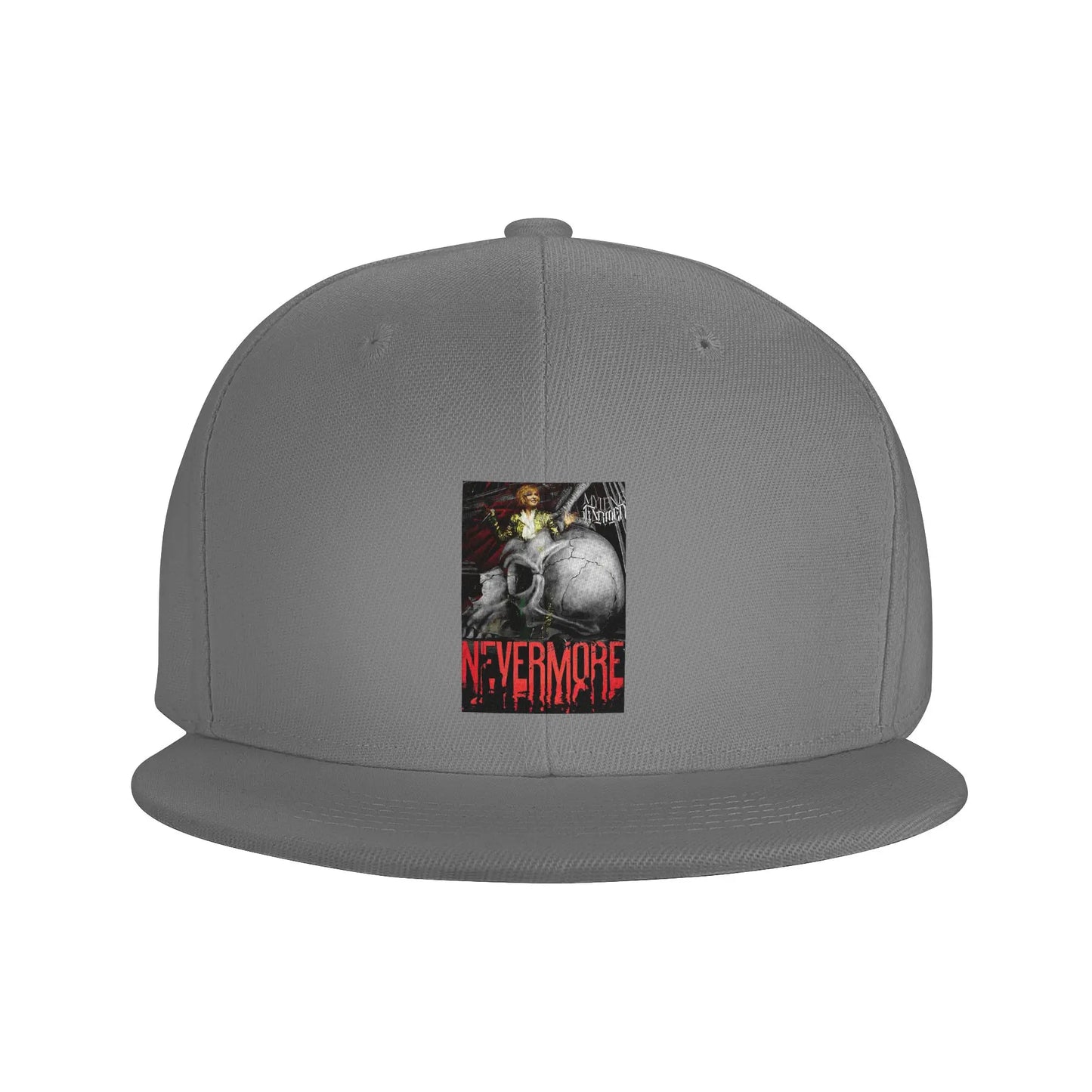 Nevermore Skeleton Mylene Farmer Gothic Graphic Snapback Cap