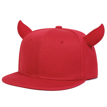 Women's Devil Ox Horn Hat Baseball Cap