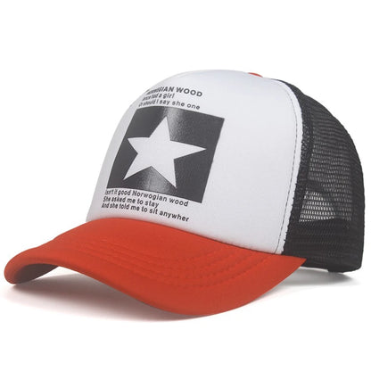 Pentagram Mesh Street Dance Baseball Cap