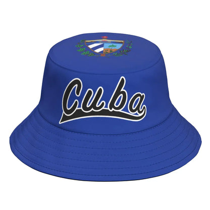 Custom Cuban Flag Print Bucket Hat