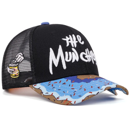 Donut Embroidered Cotton Mesh Baseball Hat