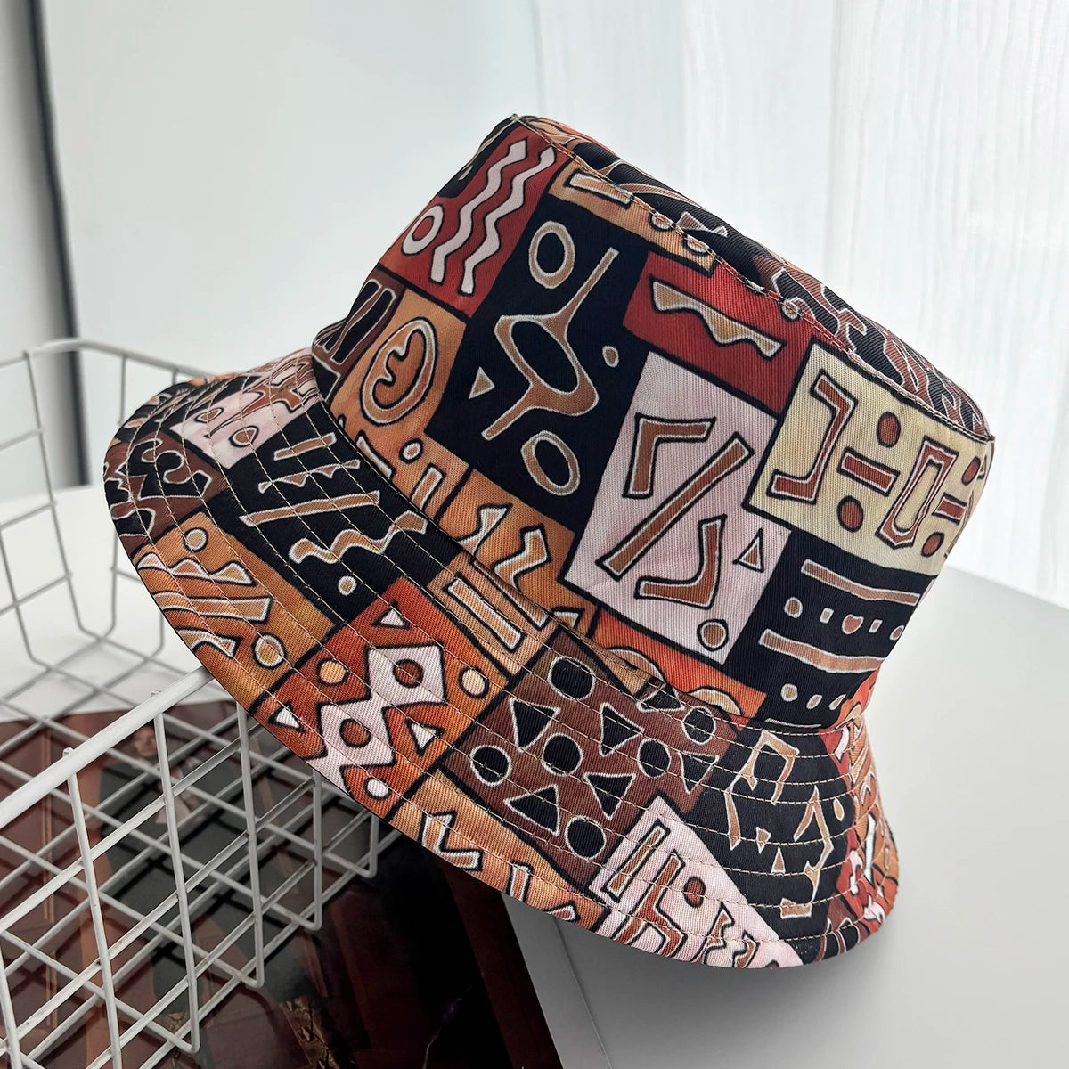 Cartoon Duck Printed Reversible Bucket Hat