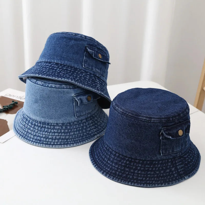 Retro Washed Four Seasons Casual Bucket Hat