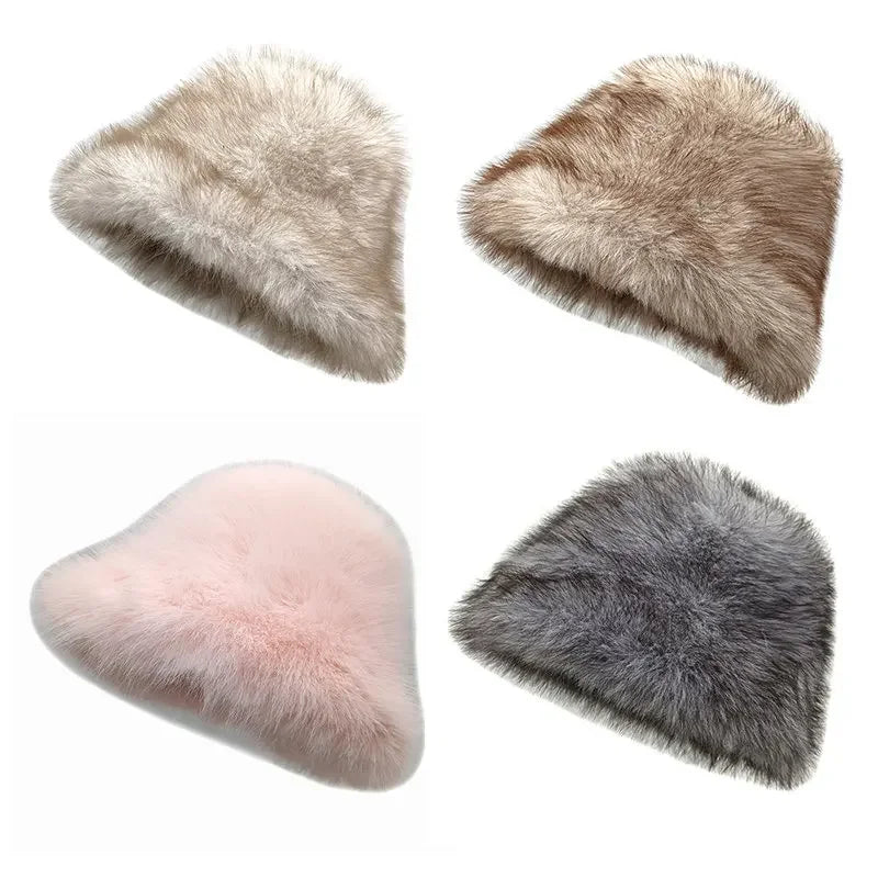 Printed Polyester Winter Bucket Hat