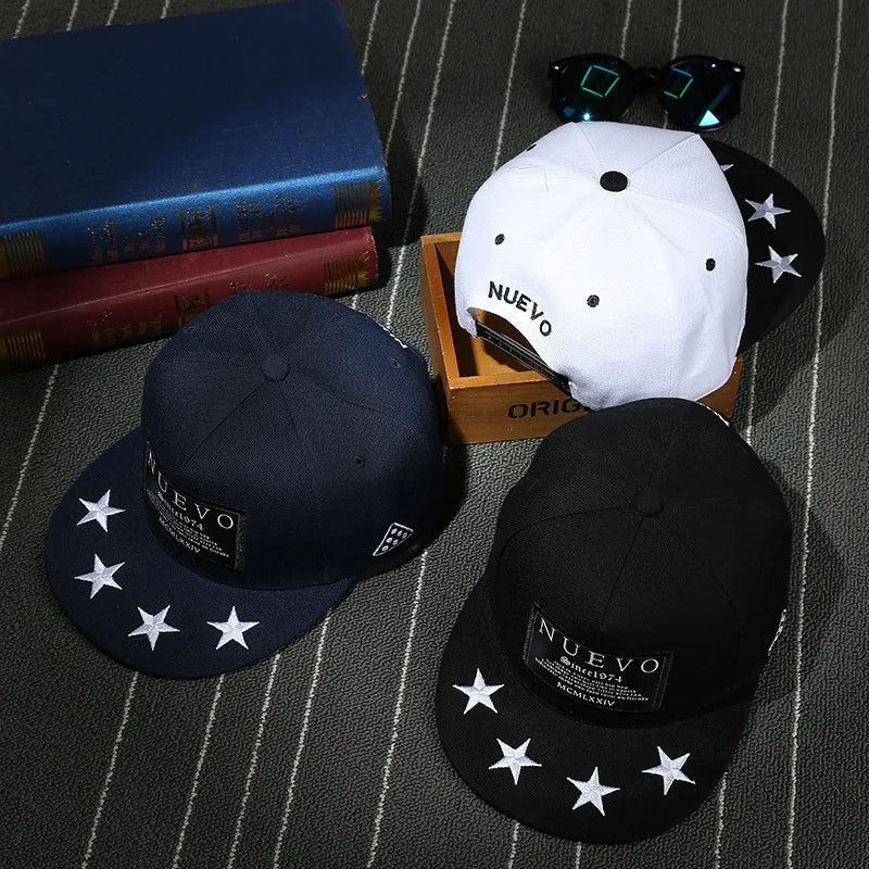 Classic Punk Hip Hop Cotton Snapback Cap