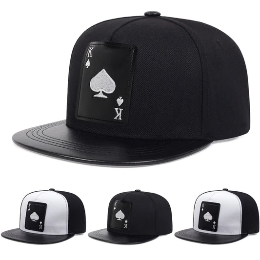 Ace of Spades Flat Brim Hat