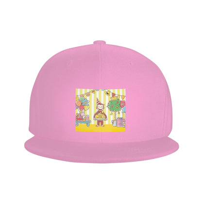 Curious George Monkey Cartoon Casual Snapback Cap