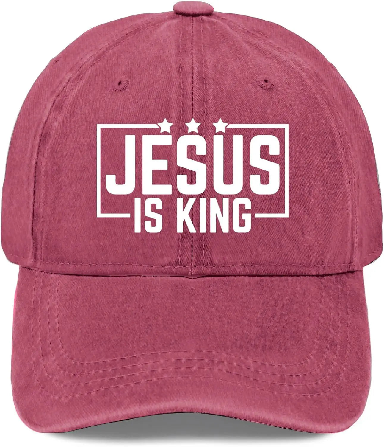 Jesus Is King Vintage Washed Baseball Cap