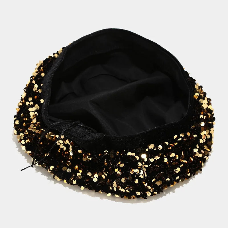Ladies Sequin Octagonal Festival Style Bucket Hat