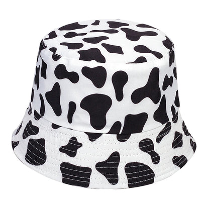 Cow Print Reversible Bucket Hat