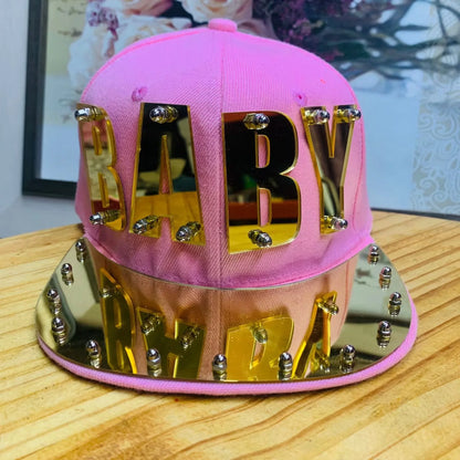 Unisex Heavy Letter Sequin Hip-Hop Cap