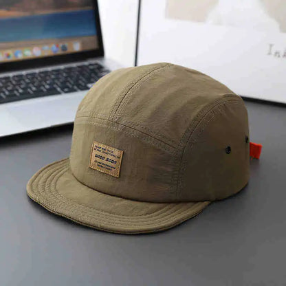 Japanese Style Short Brim Duckbill Snapback Cap