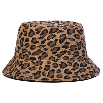 Unisex Leopard Print Personality Bucket Hats